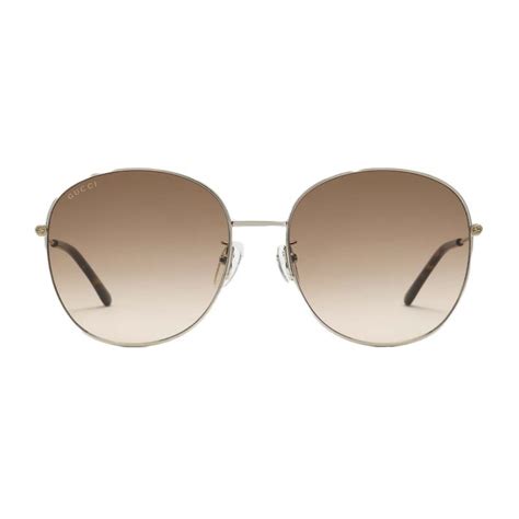 gucci low nose bridge fit sunglasses|Gucci Low Nose Bridge Fit Round Sunglasses Silver .